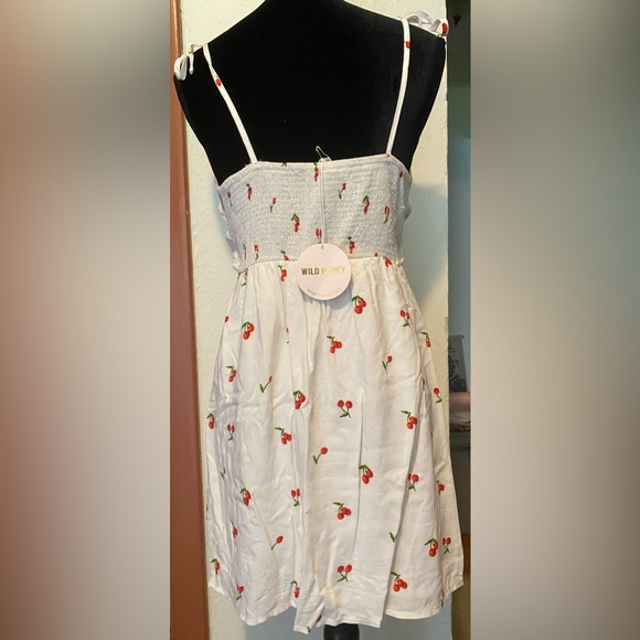 WILD HONEY CHERRY SUMMER DRESS - Picture 2 of 10